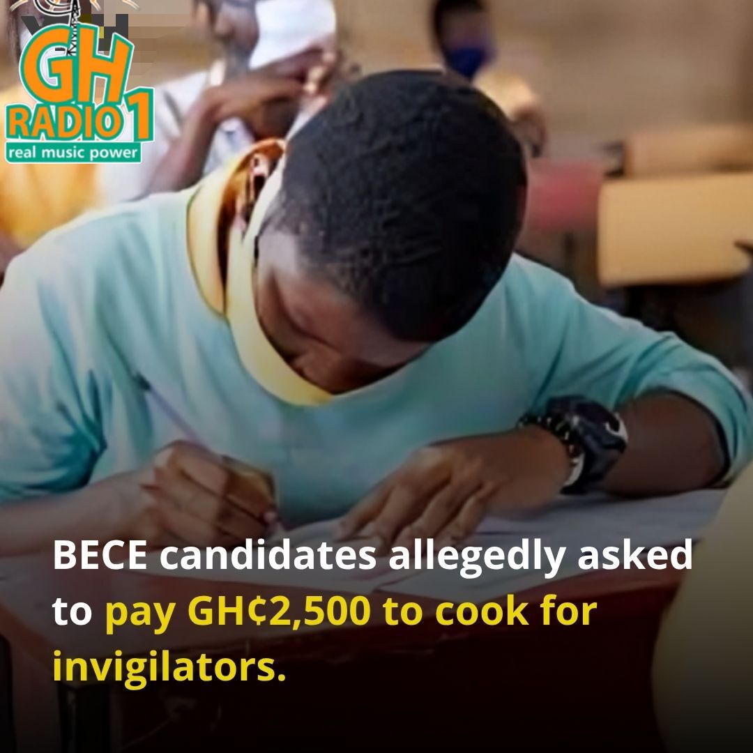 BECE Candidates Reportedly Charged GH¢2,500 to Cook for Invigilators