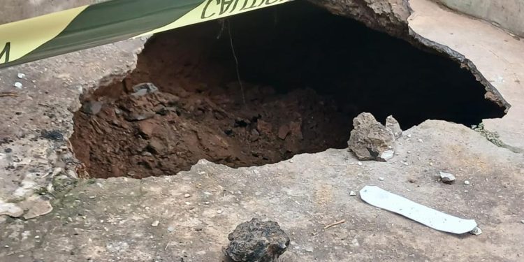 23-year-old survives after shop floor collapses into deep pit in Tarkwa
