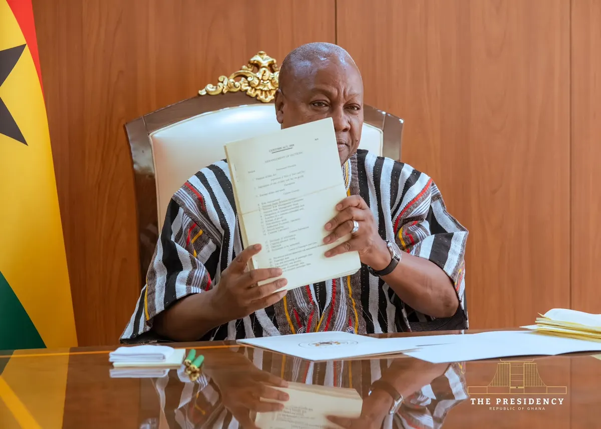 Community Service Act: Non-custodial sentences will save taxpayer funds - Mahama