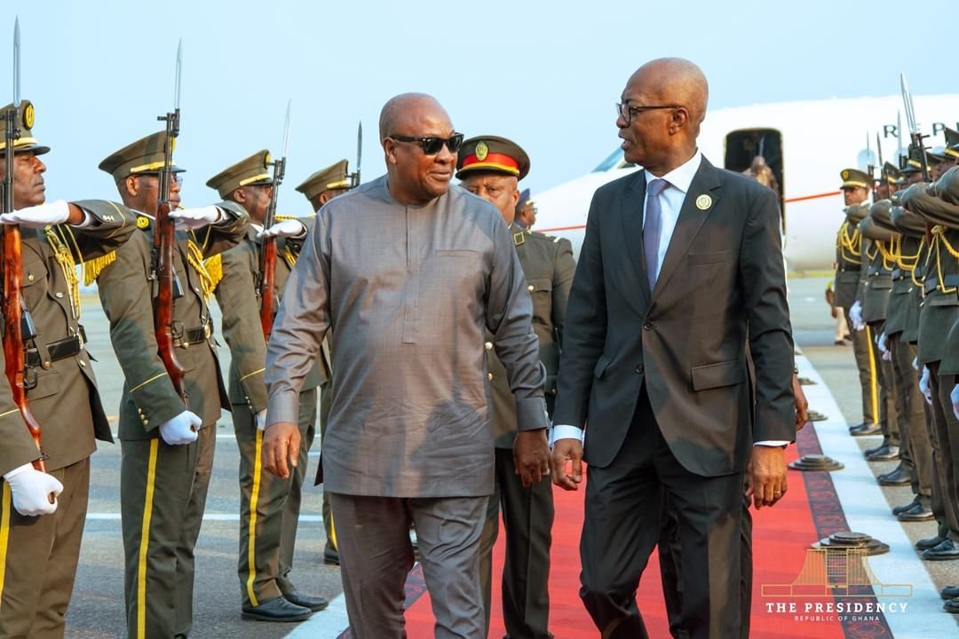 President Mahama arrives in Luanda for 21st AU Extraordinary Session on conflict resolution